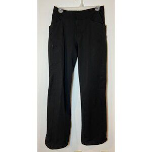 Women's Mountain Hardwear Pants Straight Leg Hiking Outdoor Black Size 6 Long